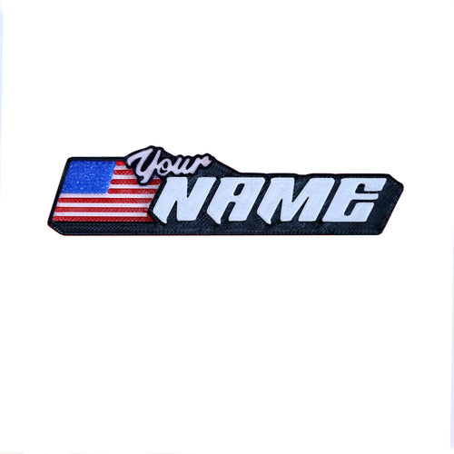 Flag Name Badge